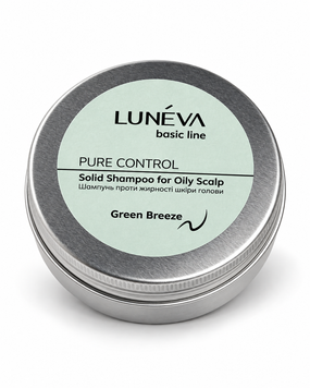 Твердий шампунь для жирної шкіри голови LUN&Eacute;VA PURE CONTROL, 70 г SEBBAL фото