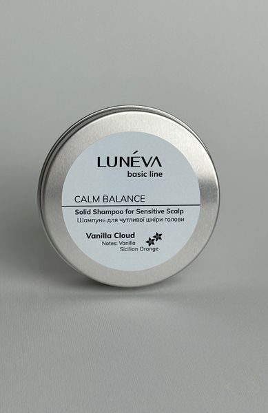 LUN&Eacute;VA CALM BALANCE Vanilla Cloud Solid Shampoo for Sensitive Scalp, 70 g