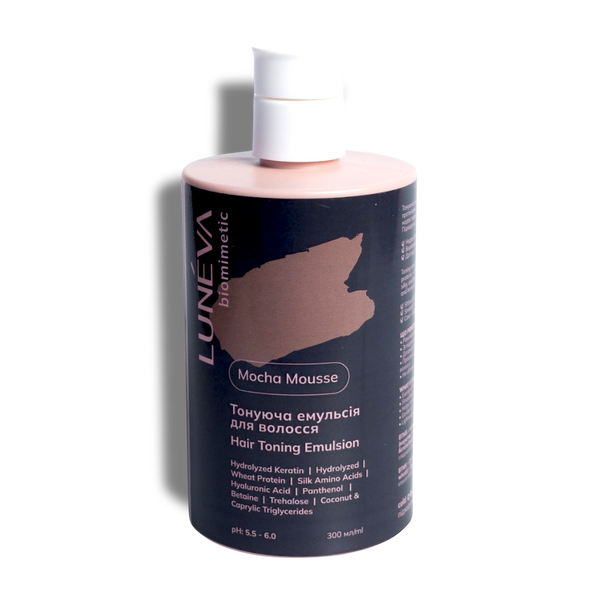 МОКА МУС Mocha Mousse Luneva World Тонуюча маска для волосся - 8-10 рівень світлоти, нейтральний по температурі кольору ton01 фото