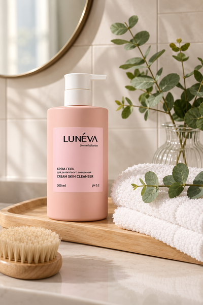 Gel-cremă pentru curățarea delicată a feței LUN&Eacute;VA Cream Skin Cleanser, 300 ml LNV-FCG-001 foto