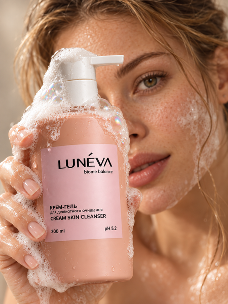 Gel-cremă pentru curățarea delicată a feței LUN&Eacute;VA Cream Skin Cleanser, 300 ml LNV-FCG-001 foto