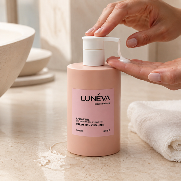 Крем-гель для делікатного очищення обличчя LUN&Eacute;VA Cream Skin Cleanser, 300 мл LNV-FCG-001 фото
