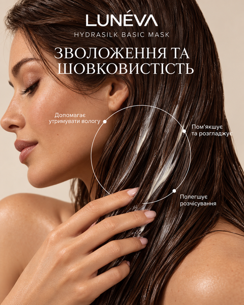 ЗВОЛЕЖЕННЯ Маска для інтенсивного зволоження і шовковистості волосся HYDRASILK, 300 мл mask003 фото