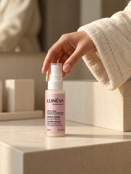 Maska do włos&oacute;w w sprayu bez spłukiwania LUN&Eacute;VA All-in-One, 50 ml