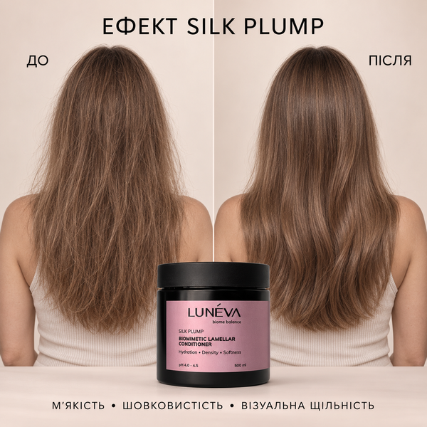 LUN&Eacute;VA Silk Plump Biomimetic Lamellar Conditioner for Moisturizing and Densifying Hair, 500 ml