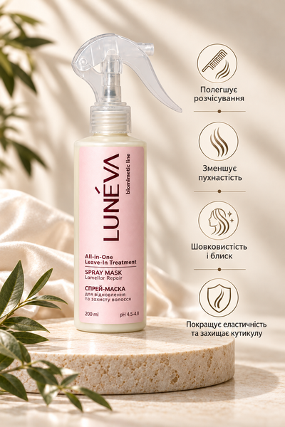 Spray-masque sans rin&ccedil;age LUN&Eacute;VA All-in-One, 200 ml zah002 фото