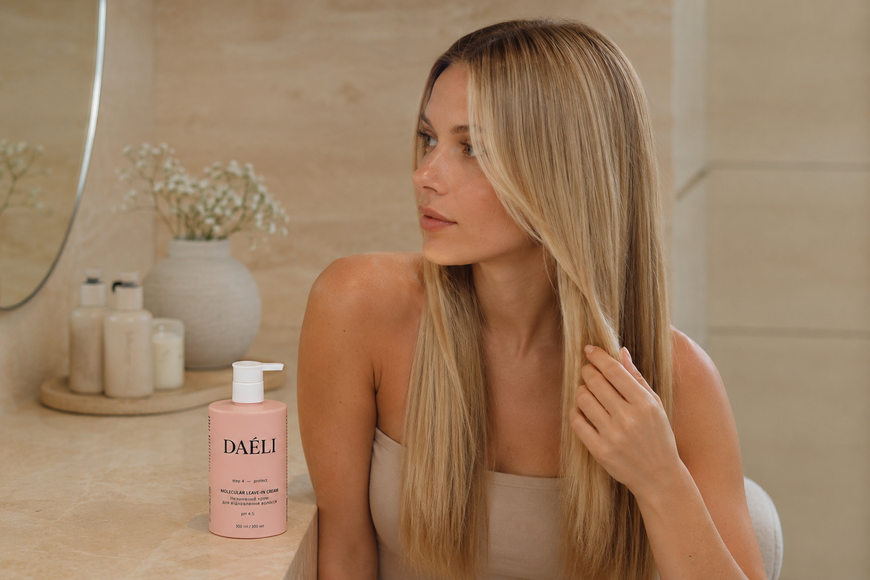 DA&Eacute;LI Molecular Leave-In Cream &mdash; Незмивний крем для відновлення волосся і захисту, для гладкості і щільності DAE-CREAM-300 фото
