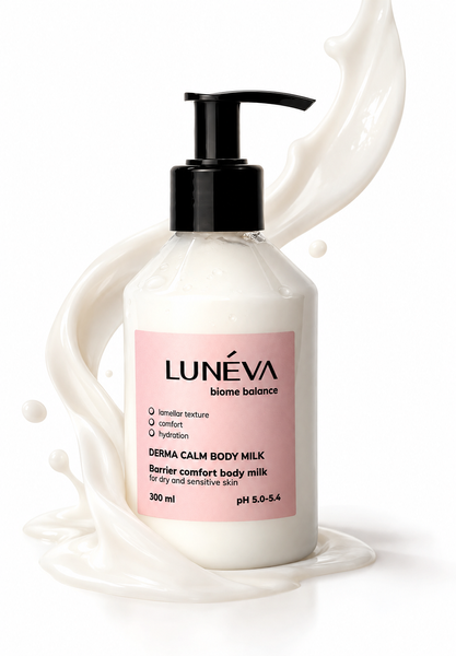 Lamelarne mleczko do ciała LUN&Eacute;VA Derma Calm do sk&oacute;ry suchej i wrażliwej, 300 ml